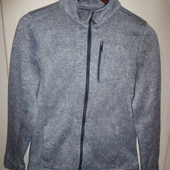 Andrew Marc Jackets & Blazers - NWOT MARC NEW YORK ANDREW MARC FLEECE-LINED JACKET S BLUE HERRINGBONE